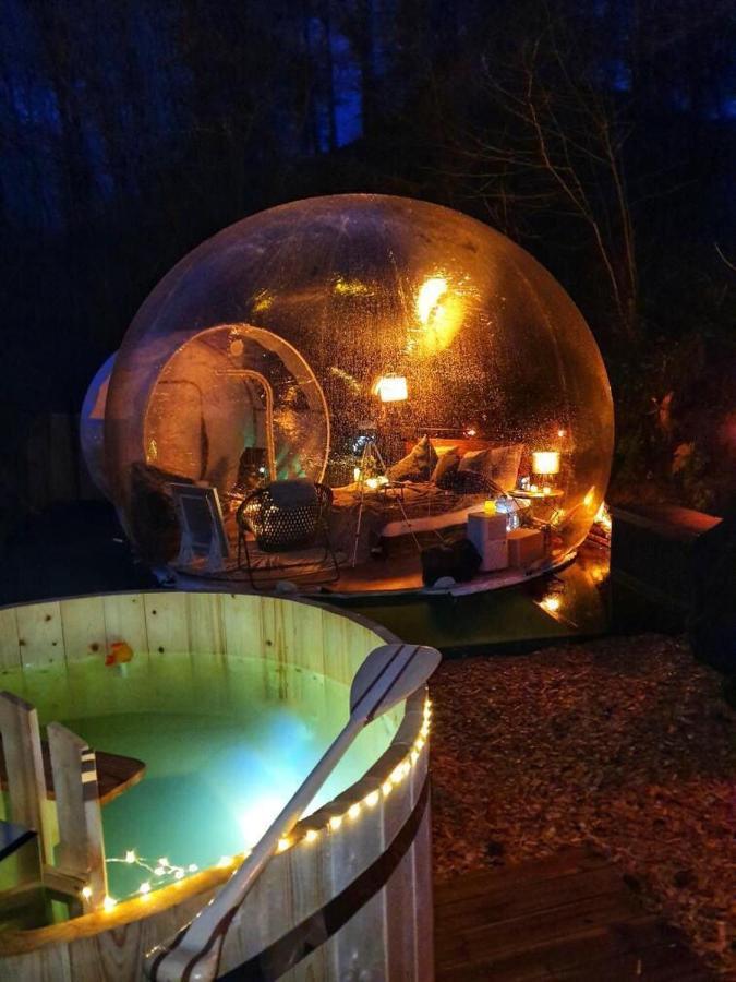 Living Timeless- Bubble Tent Elzach Inklusive Hot Tube Badefass- Schlafen Unterm Sternenhimmel Eksteriør bilde